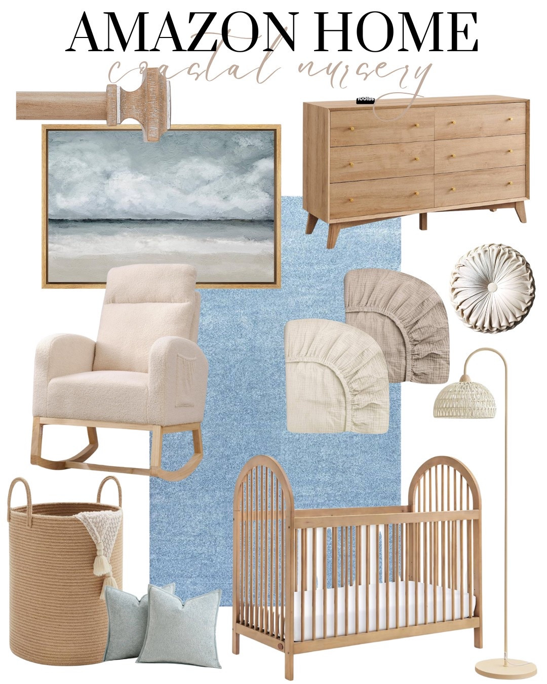 Coastal Neutral Baby Boy Nursery Bedroom Decor 

#LTKBaby #LTKBump #LTKHome