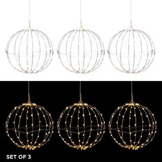 3-Piece Foldable Metal Sphere Ornaments | The Home Depot
