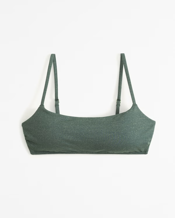 90s Scoopneck Bralette Swim Top | Abercrombie & Fitch (US)