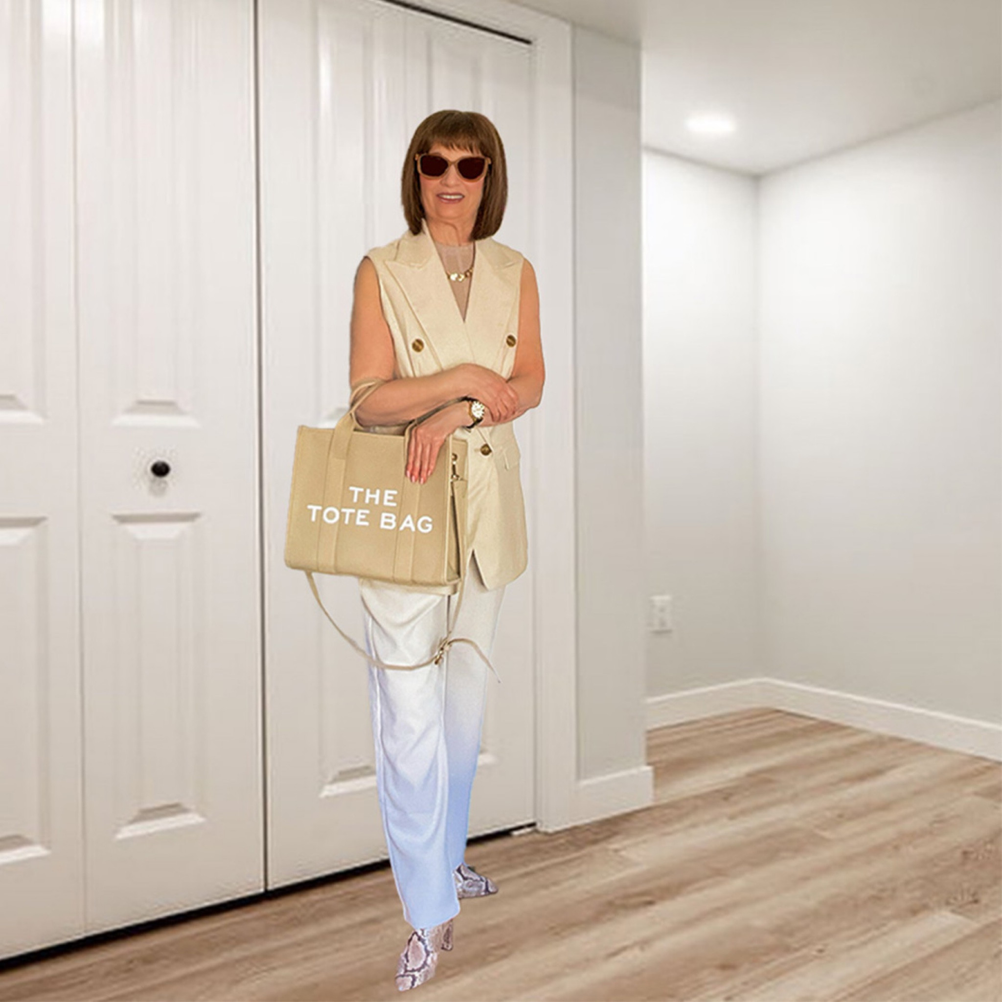 SALE ALERT ‼️ Vest is now on sale for 50% OFF + Pants are also on sale now for 50% OFF 🎉🎊 
Workwear - Office Outfit - Travel - Dinner Date - Summer Outfit- Tote Bag #LTKStyleTip #LTKFindsUnder50 

#LTKSaleAlert #LTKSeasonal #LTKWorkwear