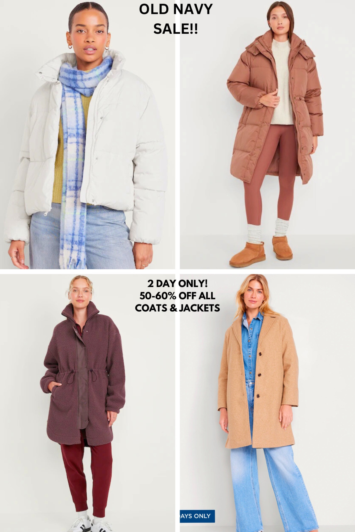 ✨Old Navy SALE✨50%-60% off coats & jackets for the whole family! 

#LTKGiftGuide #LTKSeasonal #LTKHoliday
