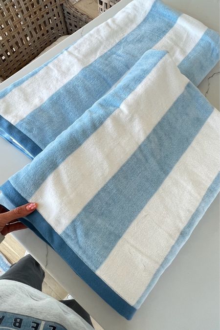 New blue & white striped towels for summer 🩵 perfect towels for the pool and beach! Comes in 4 colors. These are reversible and oversized and under $15!

Pool towel, beach towel, blue and white towel, striped towel, kids towel, Walmart, Walmart find, summer ready, Christine Andrew, Andrew home 

#LTKxWalmart #LTKHome #LTKSwim