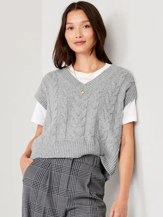 V-Neck Sweater Vest for Women | Old Navy (US)