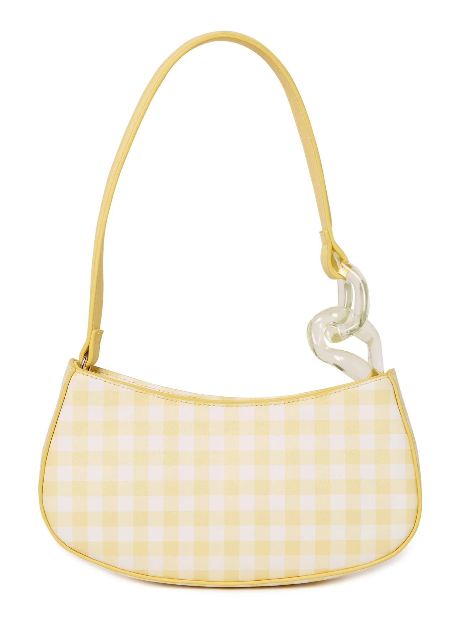 No Boundaries Women's Contemporary Baguette Bag Yellow Chamomile | Walmart (US)