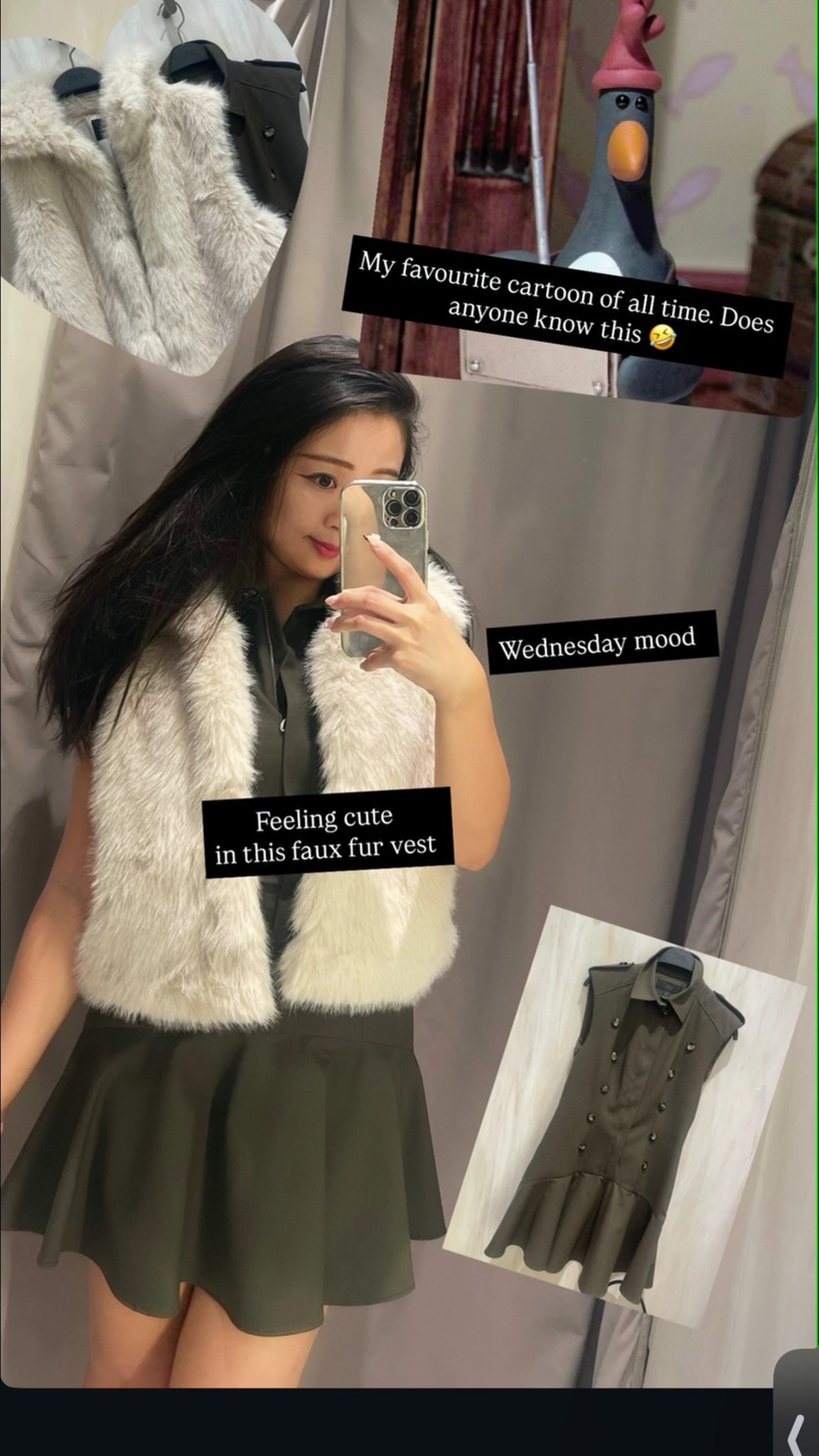 winter is coming and finally it’s time to update my closet 🥹Feel extra cute in this faux fur vest!! ❤️❤️❤️ as a round face girl, wearing bulky vest like this just makes my face appear to be smaller :p

#LTKSeasonal #LTKStyleTip #LTKParties