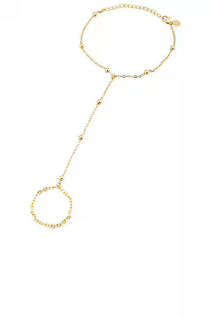 Sol Hand Chain Bracelet in Gold | Revolve Clothing (Global)