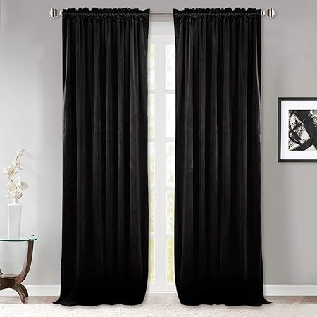 HPD Half Price Drapes Signature Velvet Blackout Curtains For Bedroom 50 X 108 (1 Panel), VPCH-194... | Amazon (US)