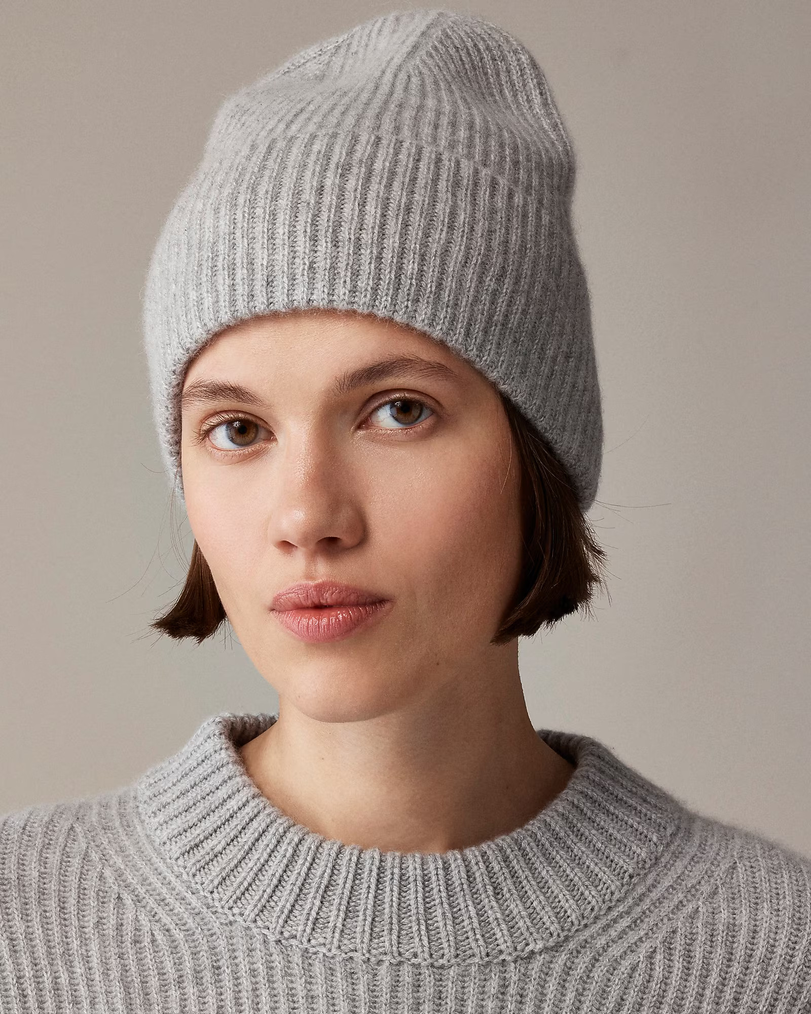 Ribbed cashmere beanie | J. Crew US