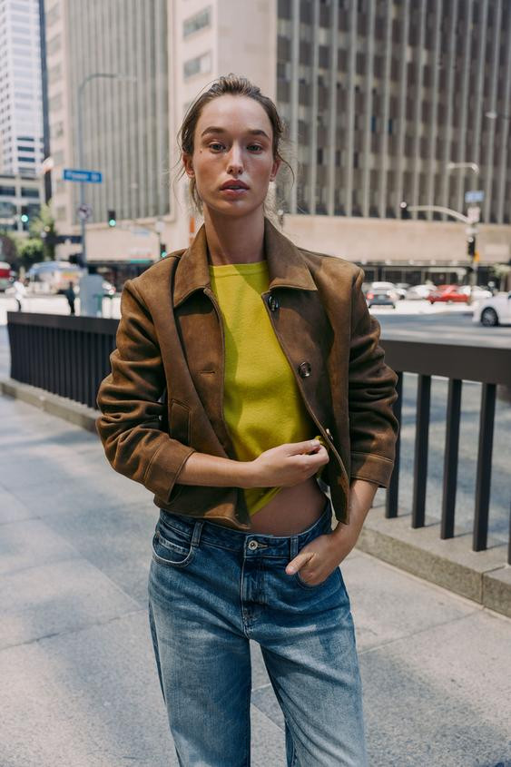 FAUX SUEDE JACKET | Zara US