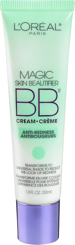 L'Or\u00e9al Paris Makeup Magic Skin Beautifier BB Cream Tinted Moisturizer, Anti-Redness, 1 fl o... | Amazon (US)