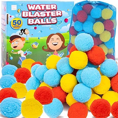 Hapinest Reusable Water Soaker Balls Outdoor Toys and Games for Kids and Teens Boys and Girls - Summ | Amazon (US)