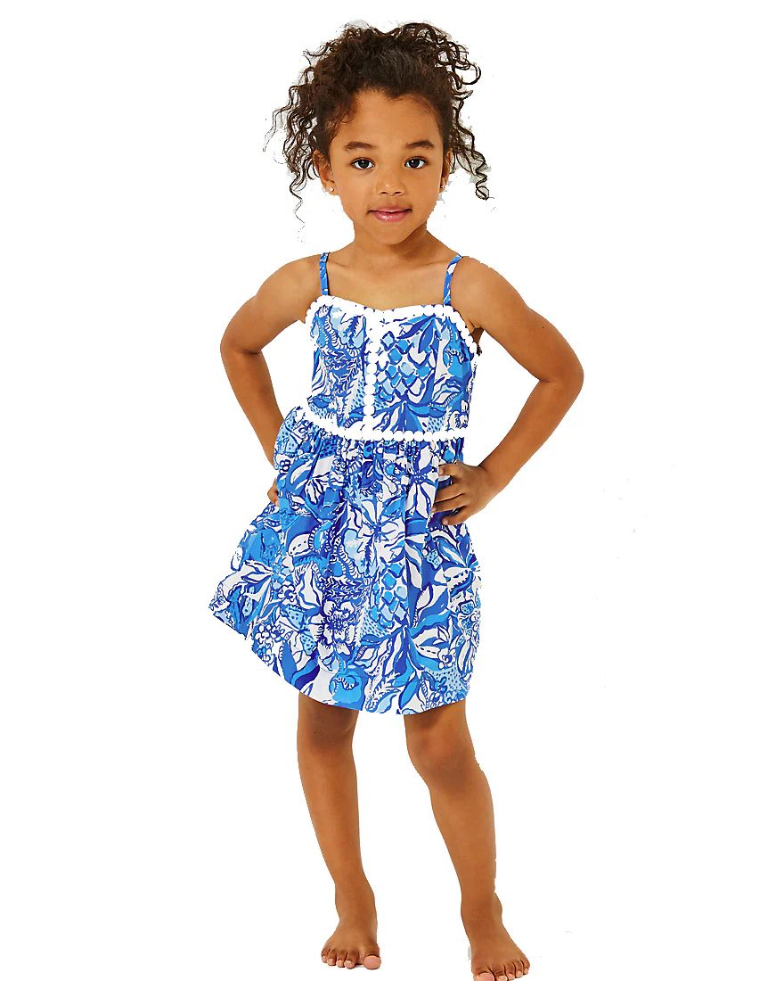 Girls Mini Haylan Dress | Splash of Pink - A Lilly Pulitzer Store