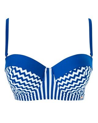 Figleaves Curve Santorini Underwired Bandeau Bikini Top | Simply Be (UK)