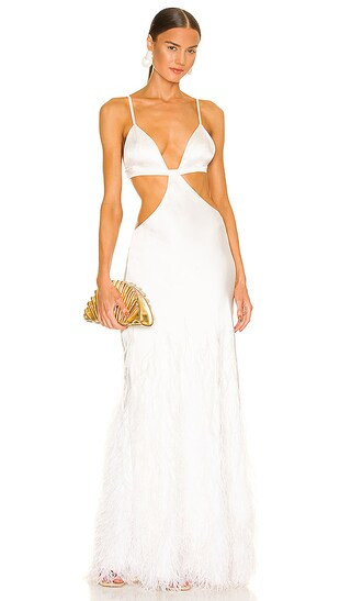 Raisa Gown in Off White | Revolve Clothing (Global)