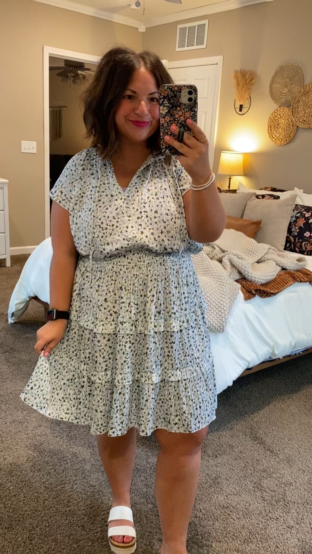Embrace spring vibes with this darling tiered dress from Walmart! 🌸 The lightweight fabric & flowy design make it perfect for sunny outings or brunch with friends. Plus, the price is right for a cute look that won’t break the bank! 

sandals: fit true to size // wearing a 5
dress: fits true to size // wearing a large 

 

#LTKMidsize #LTKStyleTip #LTKWorkwear