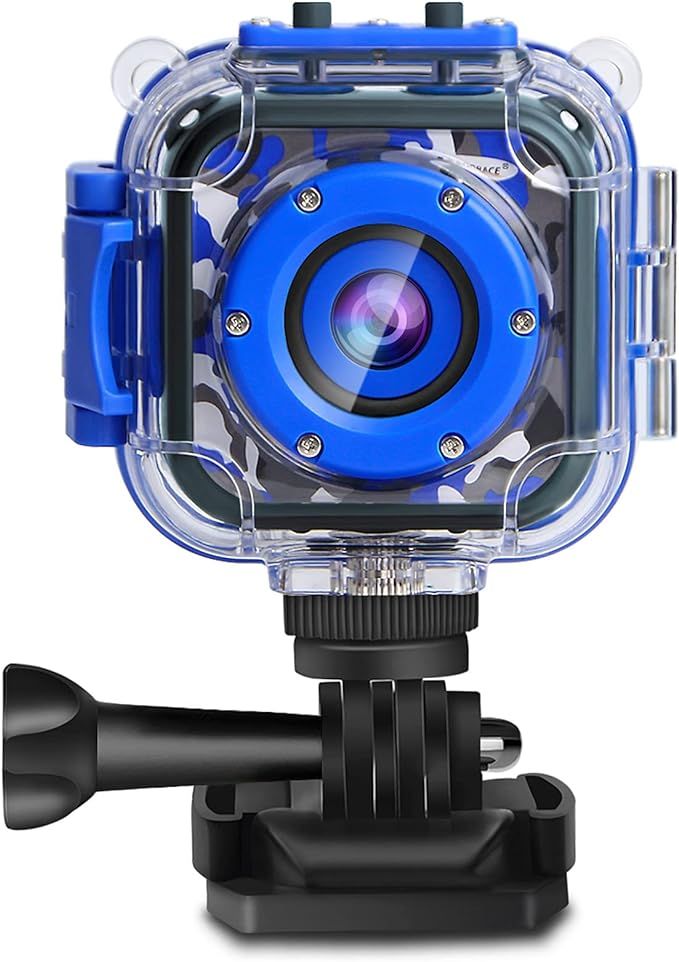 PROGRACE Kids Camera Waterproof Camcorder - Boy Toy Gift Kids Video Camera Underwater HD Digital ... | Amazon (US)