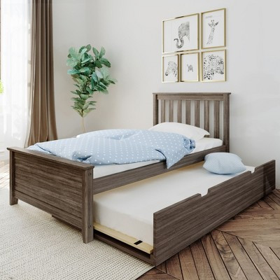 Max & Lily Twin-Size Bed with Trundle, Clay | Target