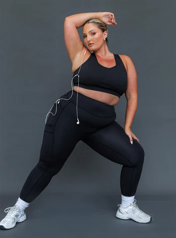 Achieve Activewear Leggings Black Curve | Princess Polly US