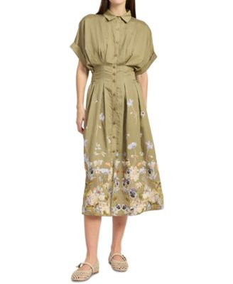 Women's Yvette Short-Sleeve Midi Dress | Macy's