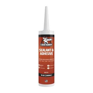 10.2 oz. White, Caulk - Hybrid Adhesive and Protective Sealant, Synthetic Rubber (1-Pack) | The Home Depot
