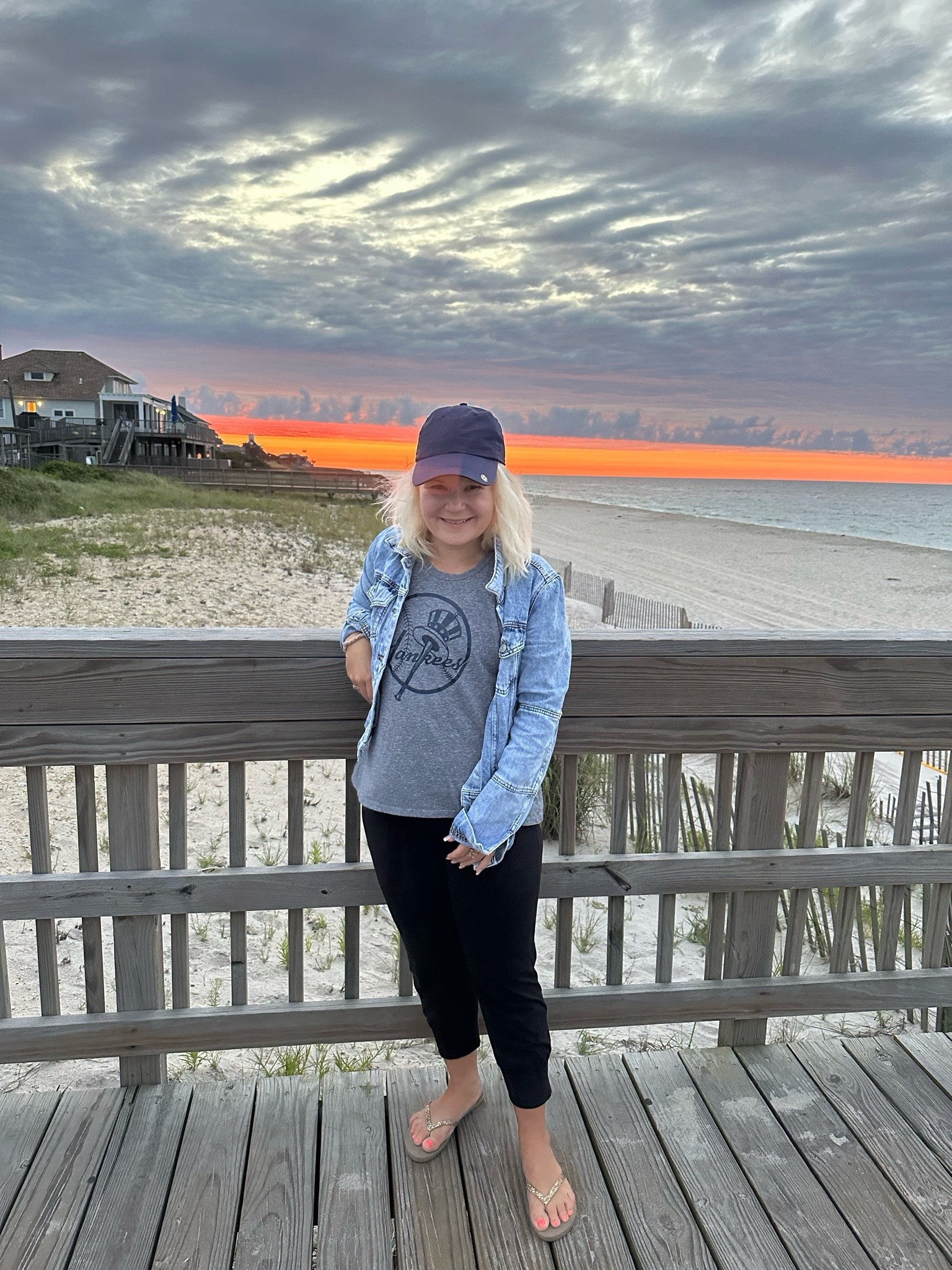 A denim jacket is a must. It goes with everything. 

#LTKActive #LTKSeasonal #LTKStyleTip