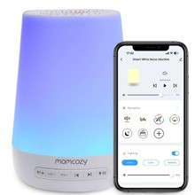 Baby Sound Machine Momcozy White Noise Machine For Baby Sleeping With Night Light Toddler Sleep Trainer With Soothing Sounds Timer App Remote Control | SHEIN