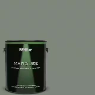 BEHR MARQUEE 1 gal. #N410-5 Village Green Semi-Gloss Enamel Exterior Paint & Primer | The Home Depot