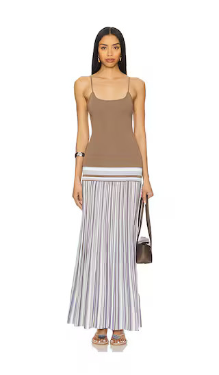 Citara Maxi Dress in Pale Blue Stripe | Revolve Clothing (Global)
