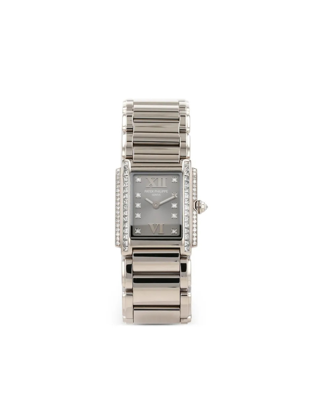 Patek Philippe Pre-Owned white gold Twenty Four diamond 28mm - Silver | Farfetch Global