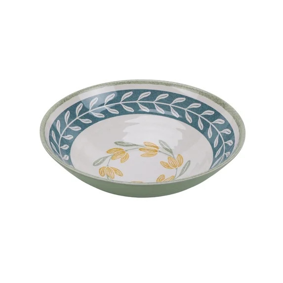 Better Homes & Gardens Bamboo Melamine Floral Serve Bowl, 13 Inch Diameter - Walmart.com | Walmart (US)