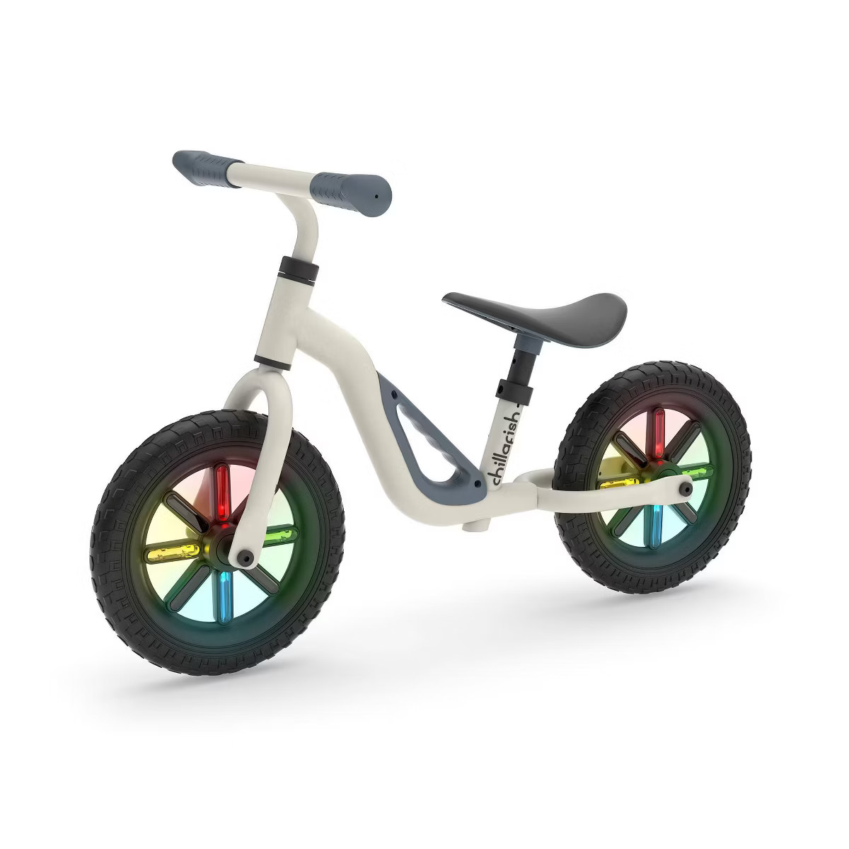 Chillafish Charlie Glow 10" Kids' Light Up Balance Bike - Beige | Target