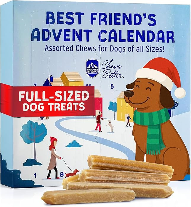 Himalayan Dog Chew Advent Calendar for Pets - Natural Treats Dog Advent Calendar 2025, Flavored Y... | Amazon (US)