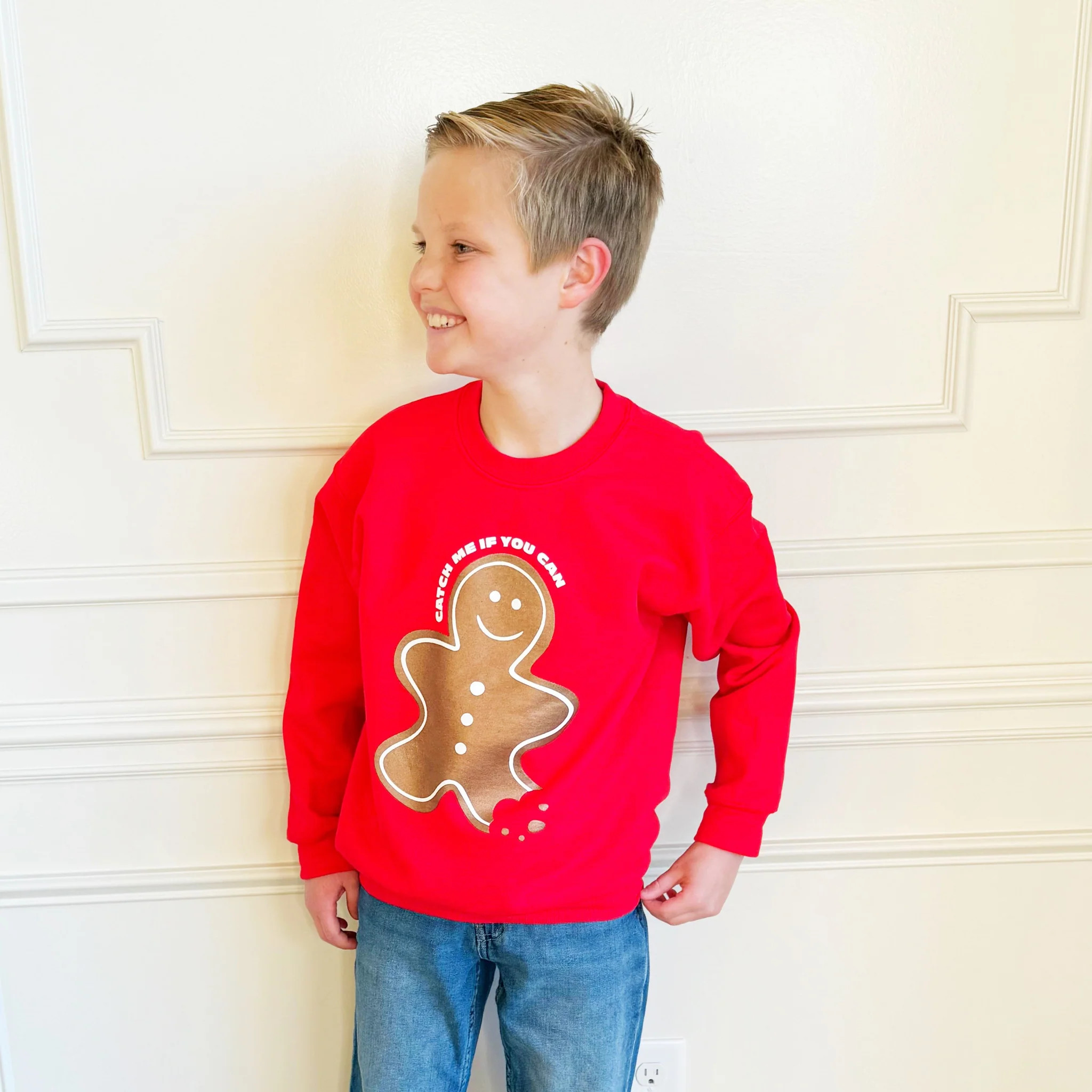 Gingerbread Man Youth Sweatshirt | Poppy & Pine
