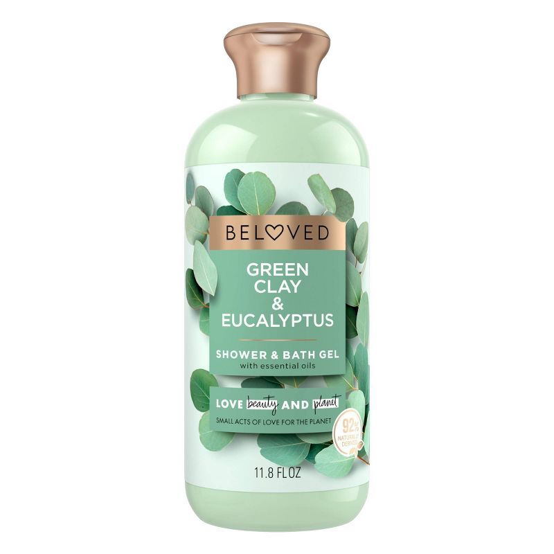 Beloved Green Clay & Eucalyptus Shower & Bath Gel Body Wash - 11.8 fl oz | Target