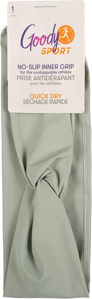 Goody Sport Lycra Head Wrap - 1Ct, Green, Quick-Dry Headbands for Women & Men, Versatile Hair Acc... | Amazon (US)