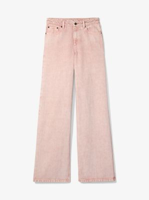 Garment-Dyed Wide Leg Jean | Michael Kors US