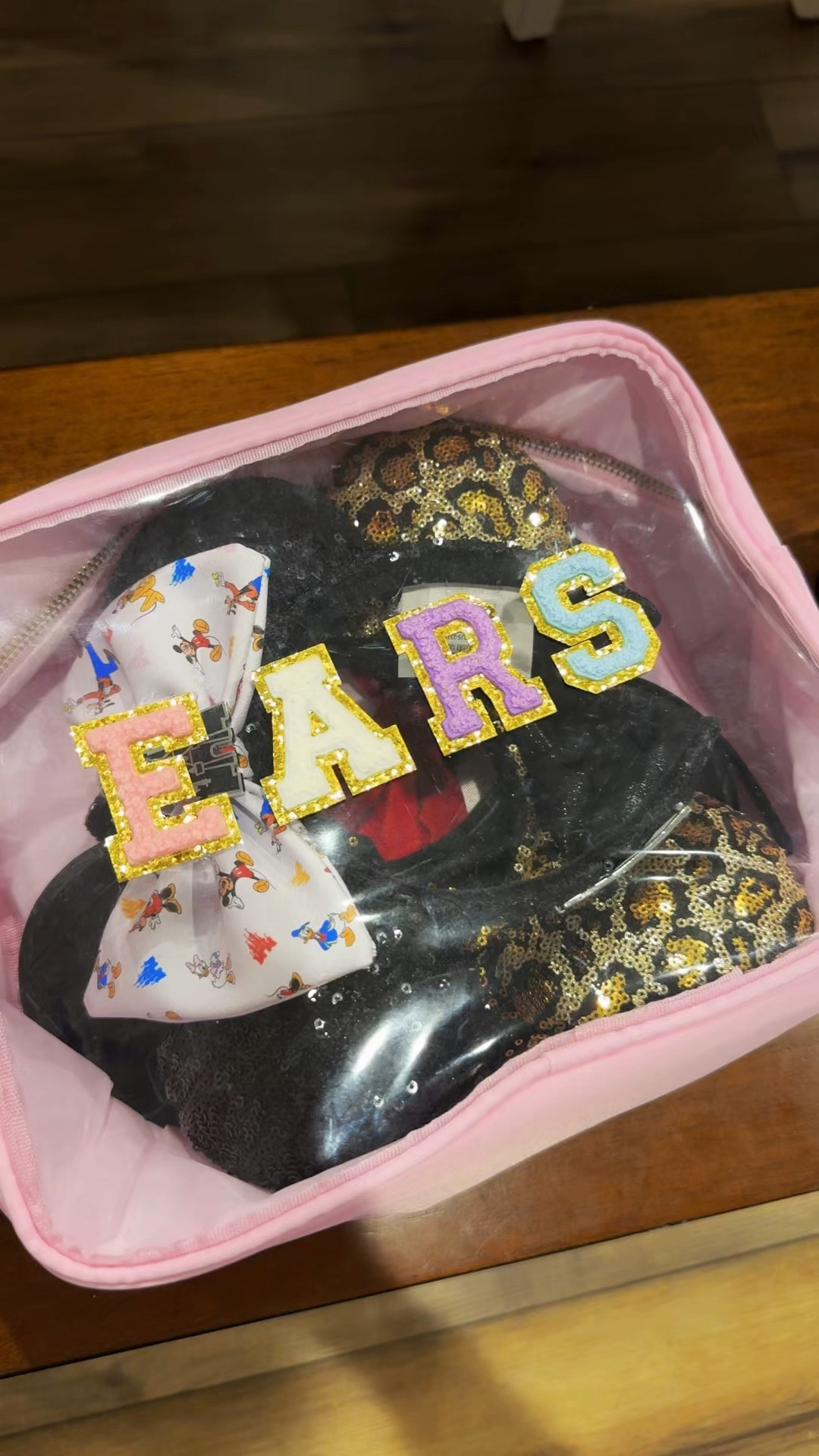 I got the letters & black cases from hobby lobby but I have linked the pink one for you!