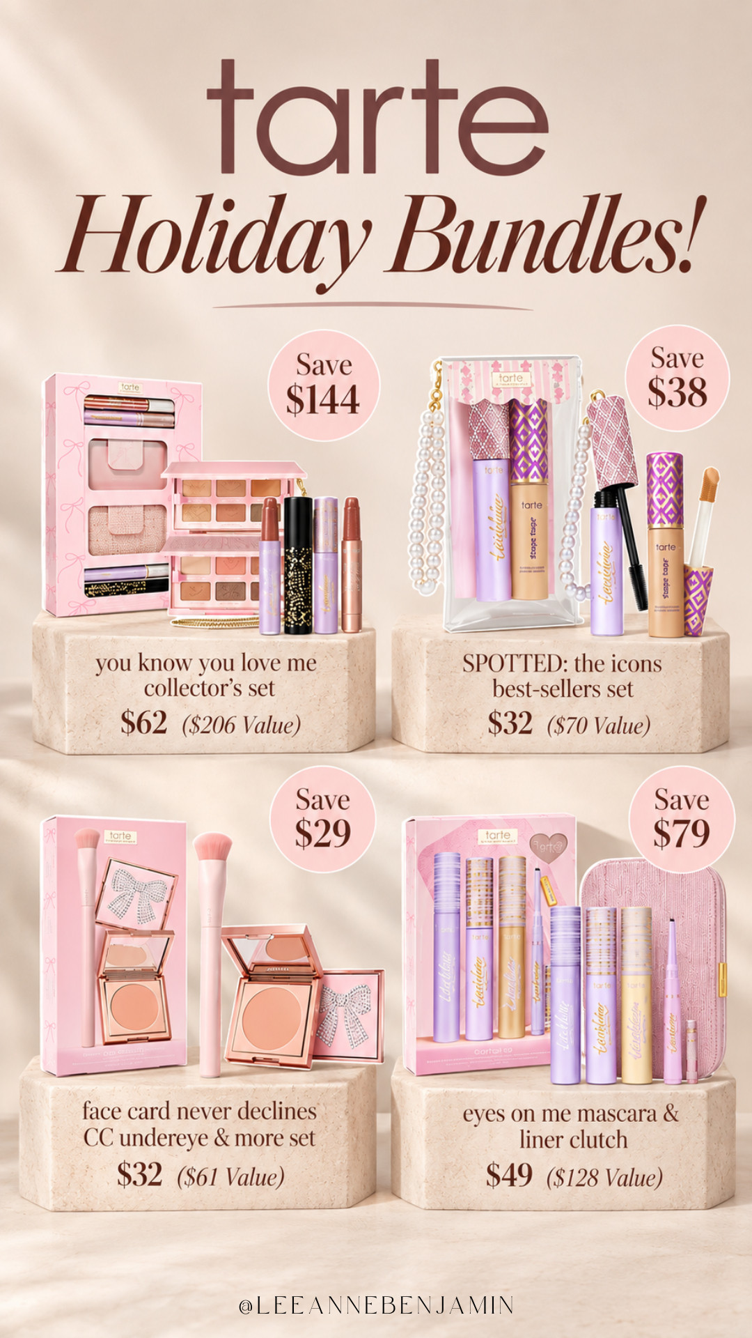 Tarte Holiday Bundles are live! These go quick so don't wait! 

 #LTKSeasonal #LTKSaleAlert #LTKBeauty