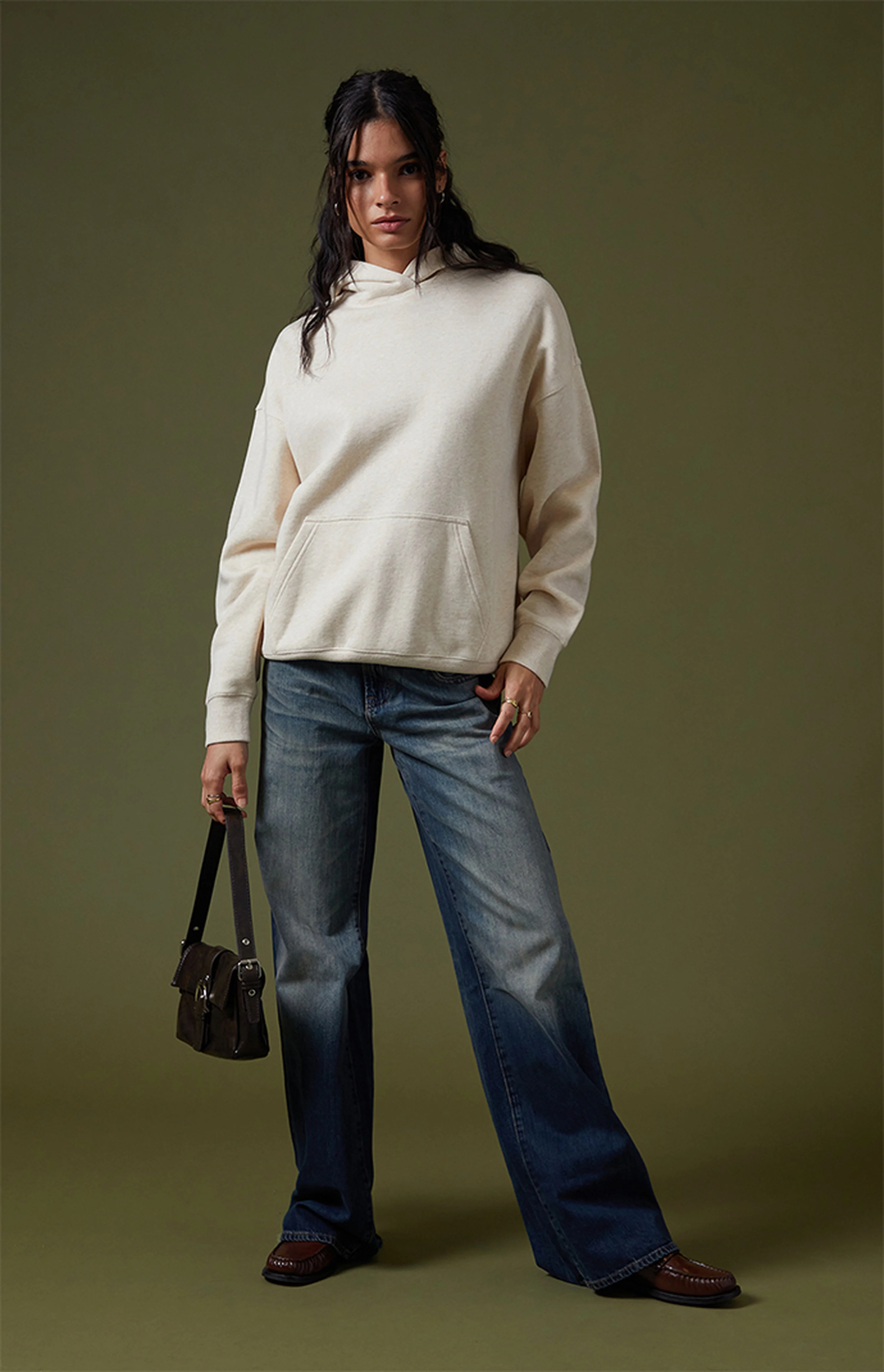 Pacsun Heather Oatmeal Core Vintage Wash Pullover Hoodie | PacSun