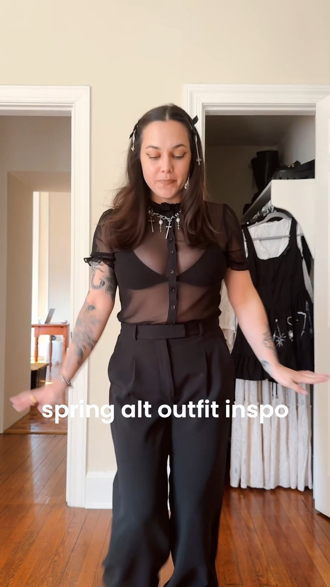 black for spring doesn’t have to be boring 🖤

spring outfit inspo, all black outfit, alternative fashion, alt style, goth style, soft goth outfit inspo, dark feminine outfit

#LTKootd #LTKPetite #LTKgrwm