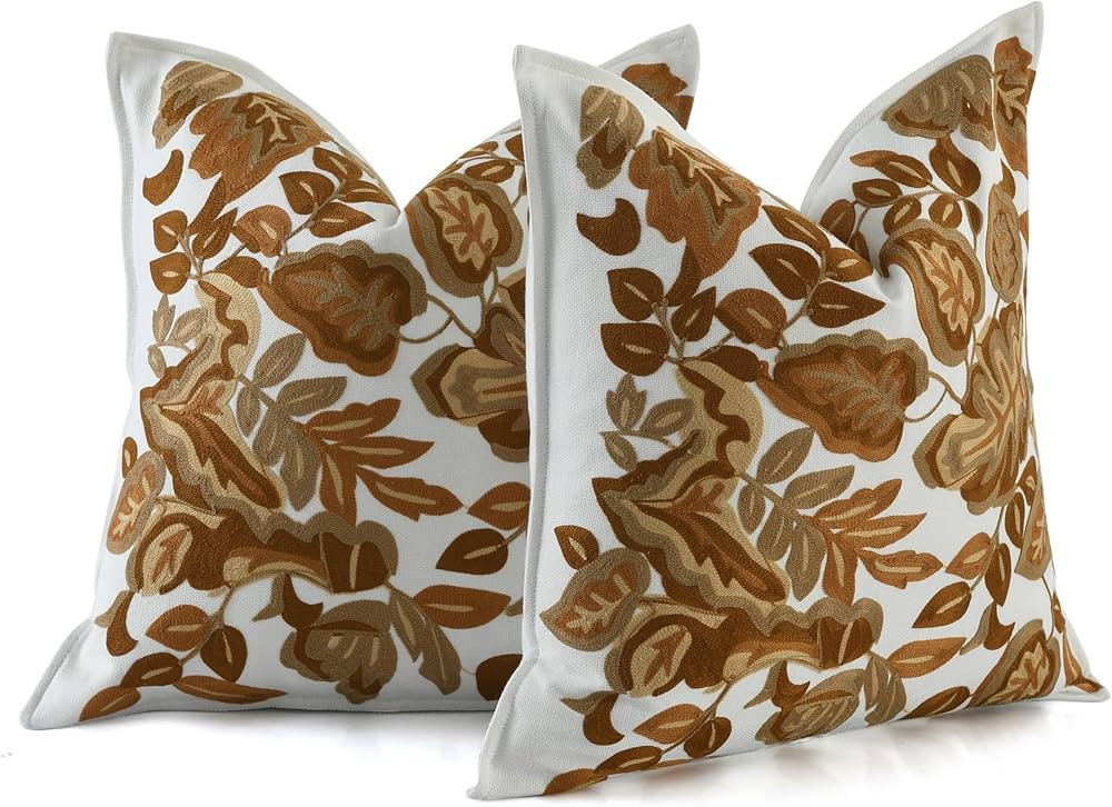 My Whimsical Corner Ombre Red Boho Decorative Throw Pillow Cover 18x18 Modern Bohemian Accent Pil... | Amazon (US)