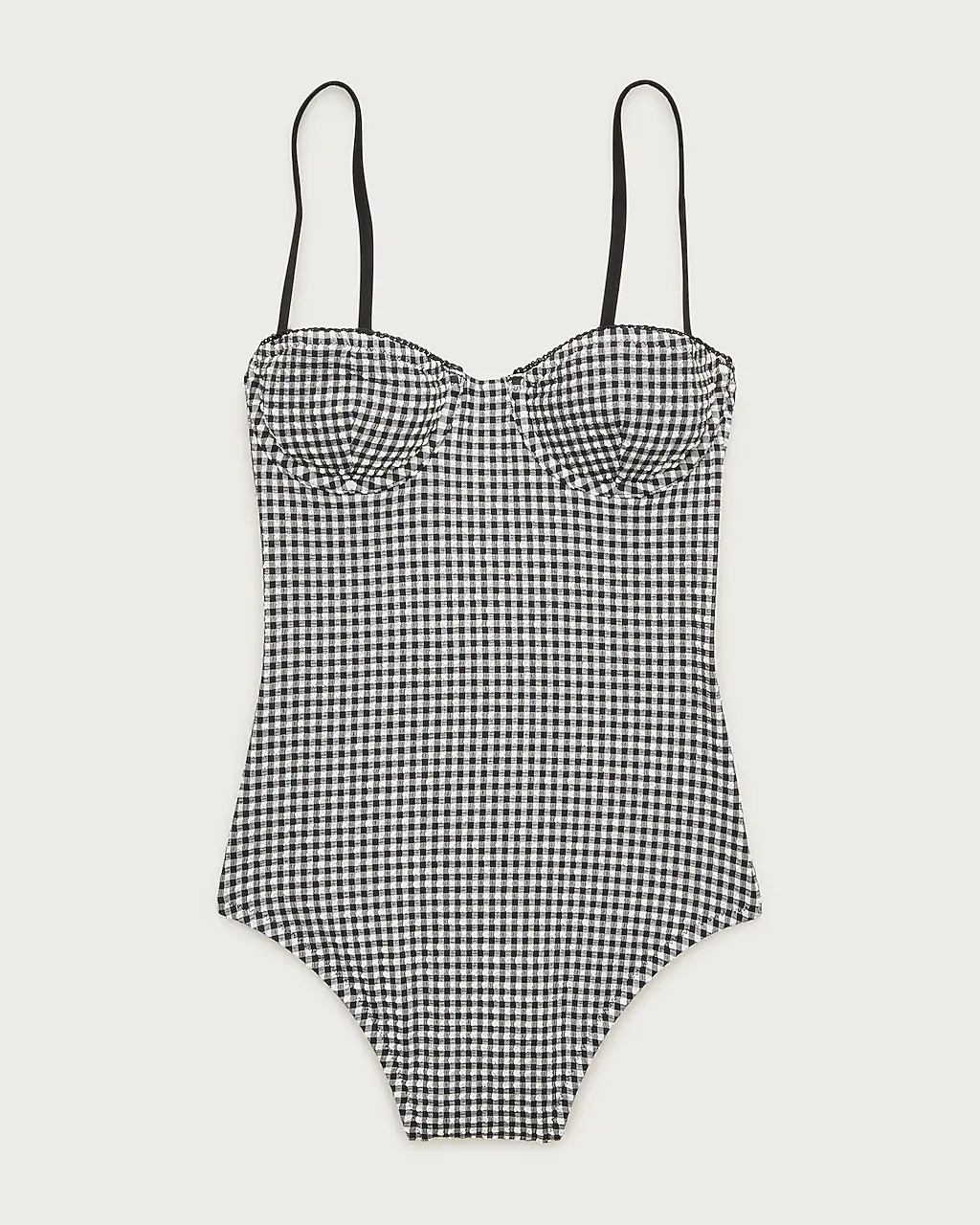 Balconette underwire one-piece in gingham | J. Crew US