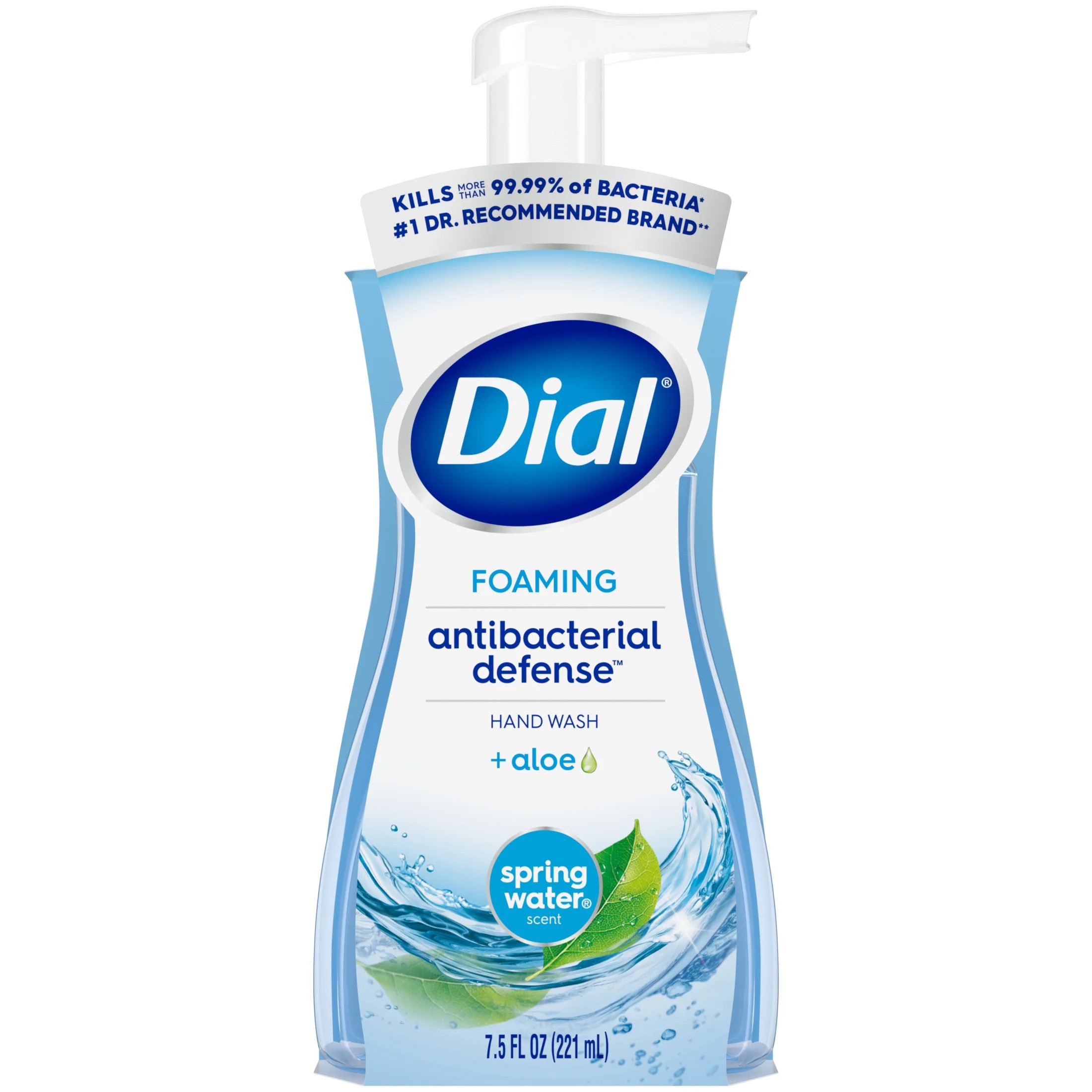 Dial Antibacterial Foaming Hand Wash, Spring Water, 7.5 fl oz | Walmart (US)