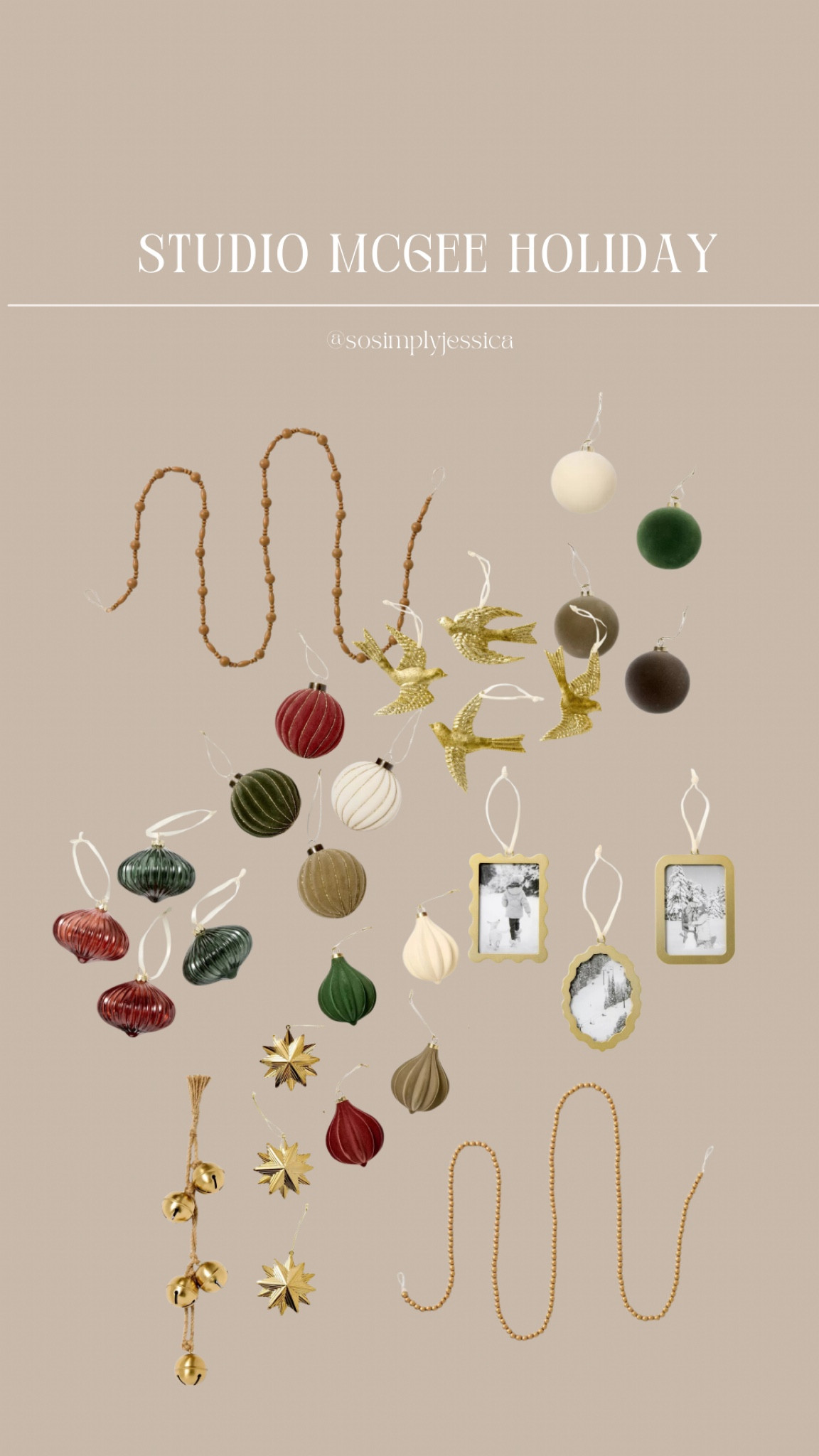 Studio McGee Christmas ornaments.

Studio McGee, Christmas Ornaments, home, decor, holiday, target finds, target home

#LTKxTarget #LTKSeasonal #LTKHome