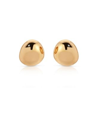 Ettika Polished Pebble Stud Earrings - Gold | Macy's