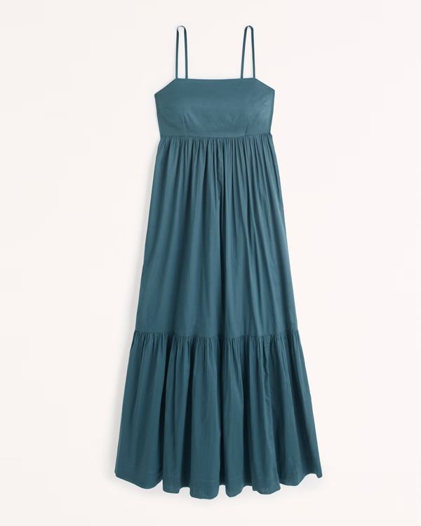 Low Back Babydoll Maxi Dress | Abercrombie & Fitch (US)