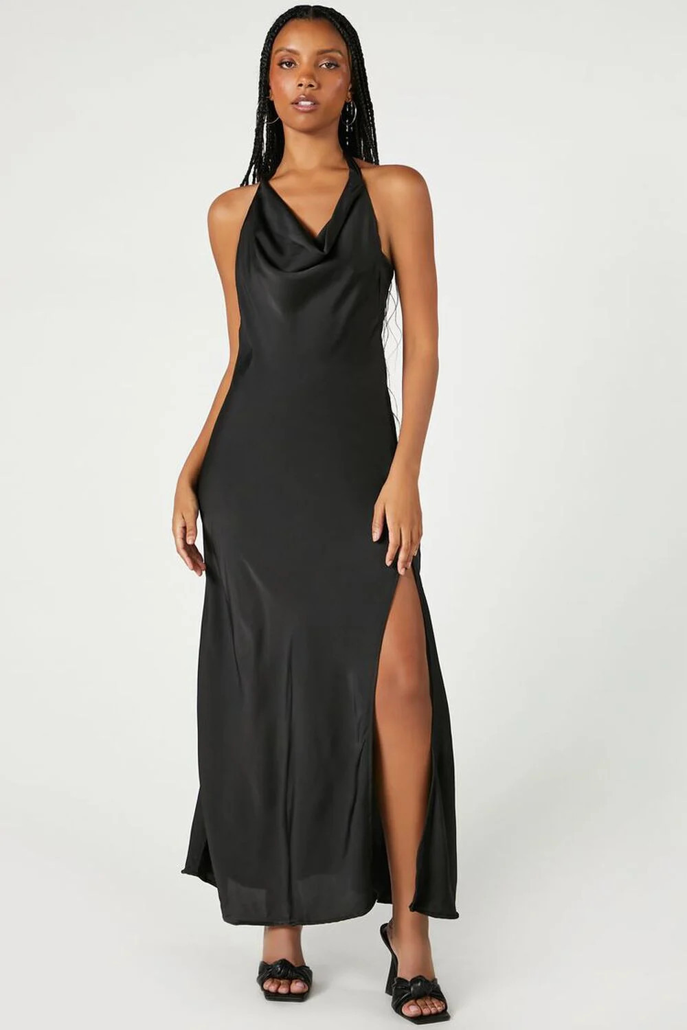 Cowl Halter Maxi Slip Dress | Forever 21 (US)