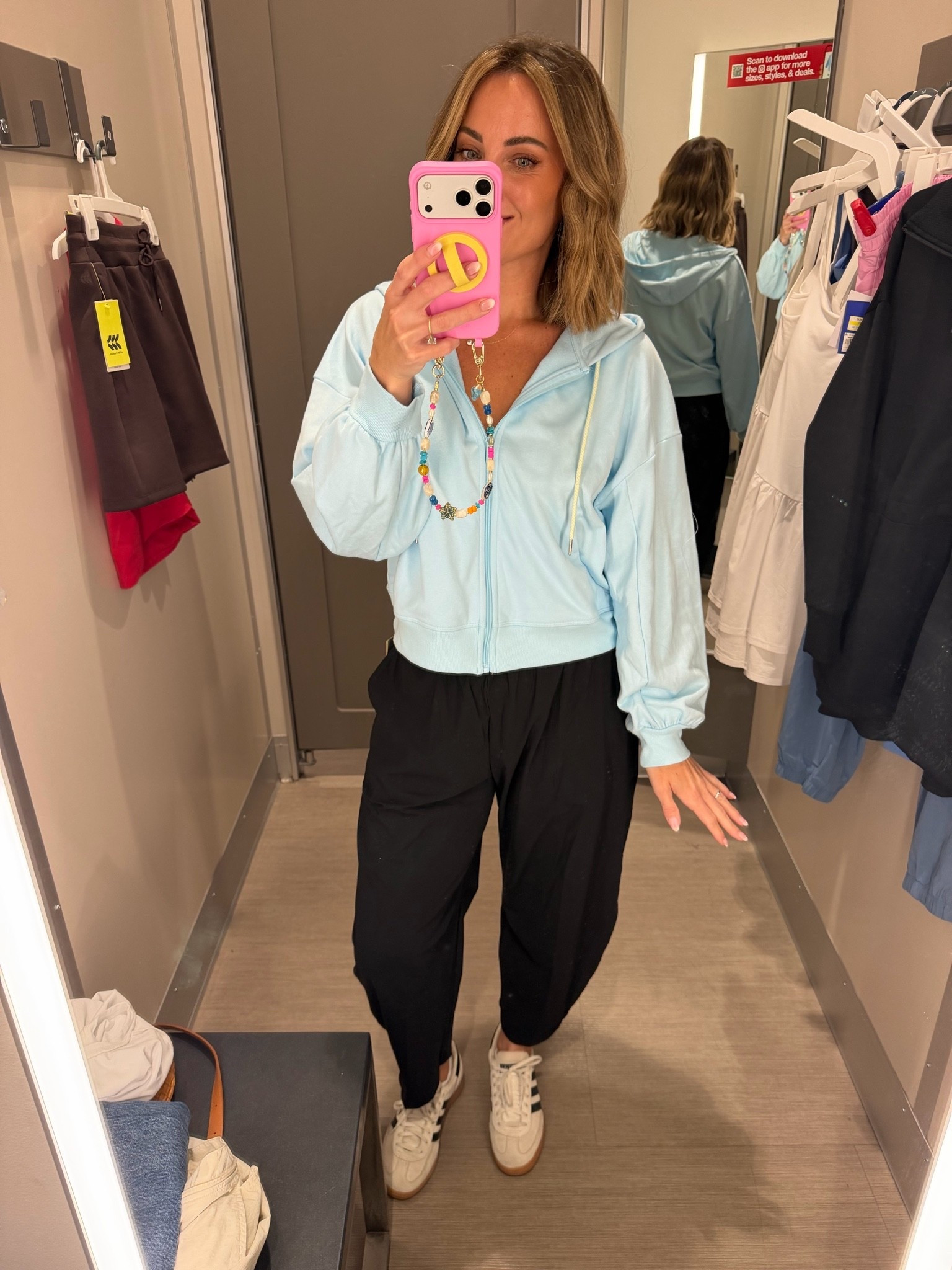 This cute zip up came home with me.