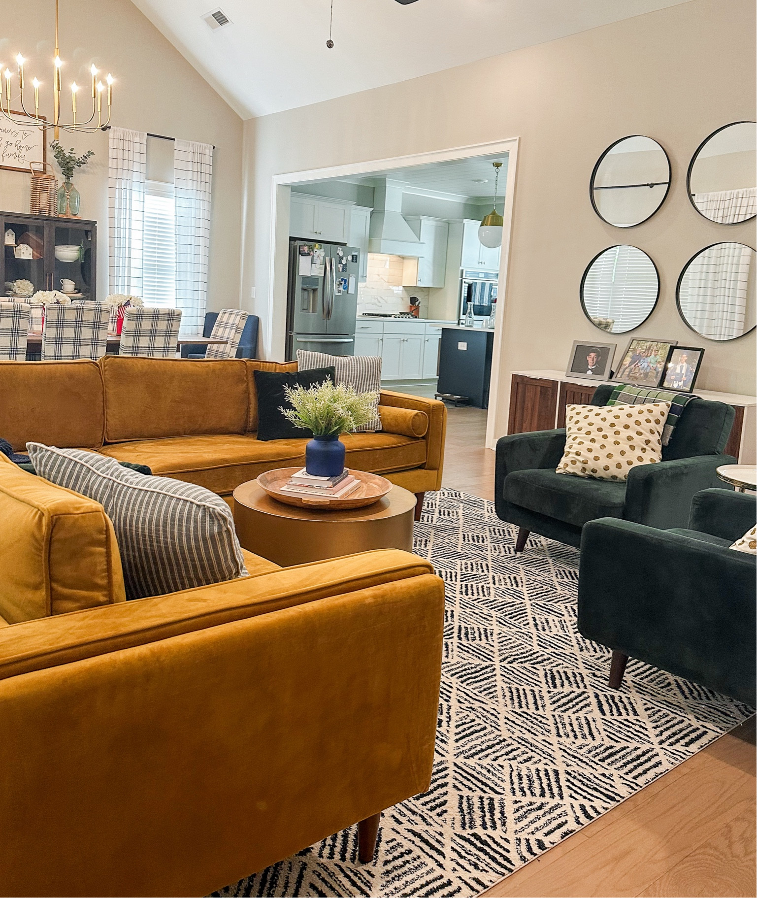 Mid century modern living room refresh. Create a living room that people want to live in! Living room decor for large families  

#LTKHome