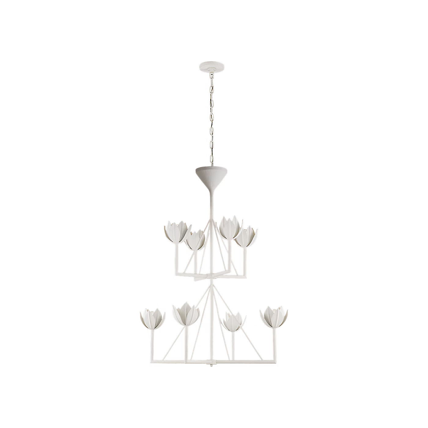 Alberto Medium Two Tier Chandelier | Visual Comfort